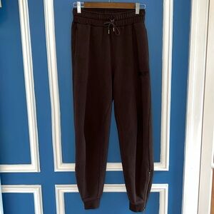 WSLY Bandier Brown Drawstring Joggers Sweatpants Zipper Cuffs - Size XS
